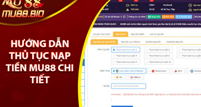 MU88 Deposit Guide To Play Online Betting